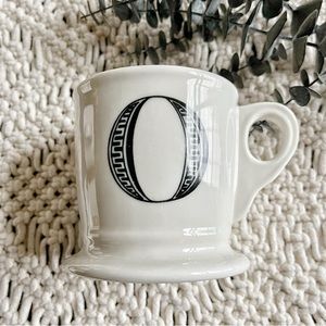 Anthropologie Initial “O” Monogram Letter  Coffee Mug Cup Tea